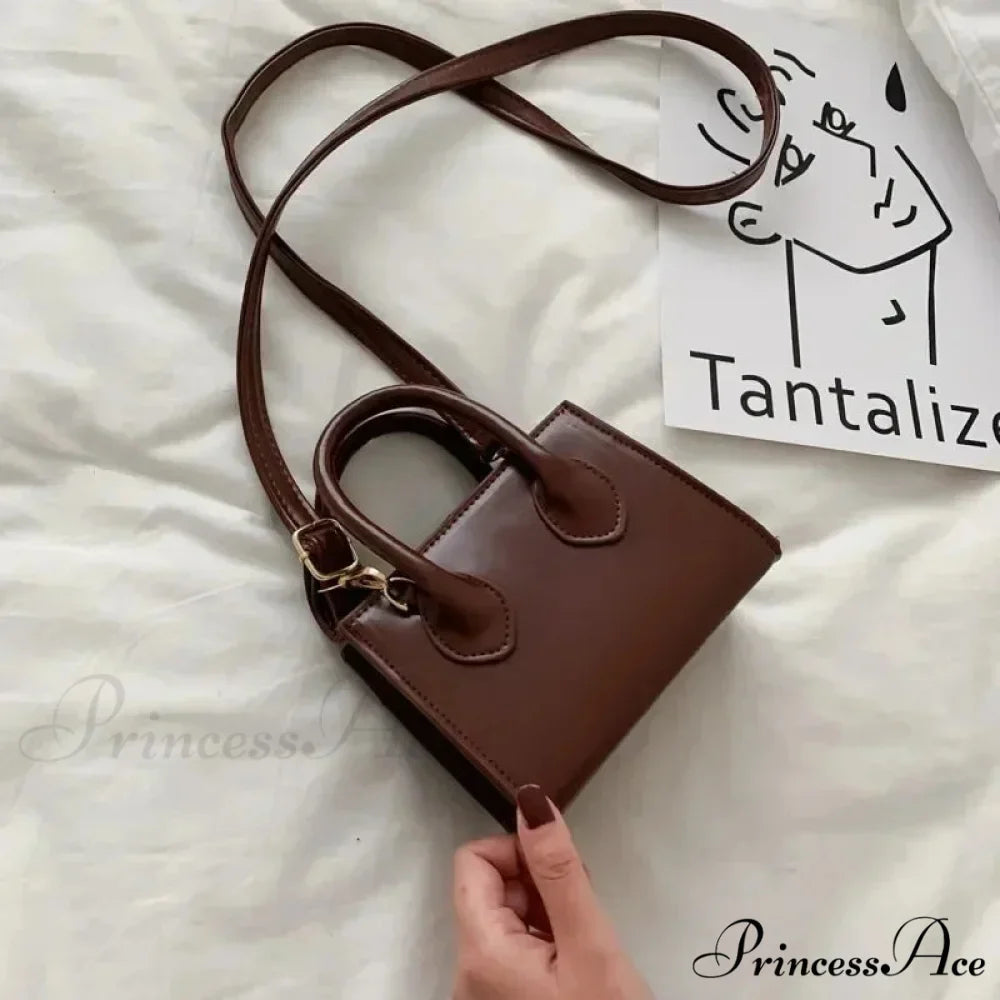 Vintage Small Crossbody Square Purse Women's Shoulder Bag