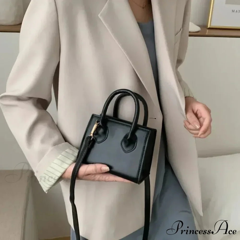 Vintage Small Crossbody Square Purse Women's Shoulder Bag