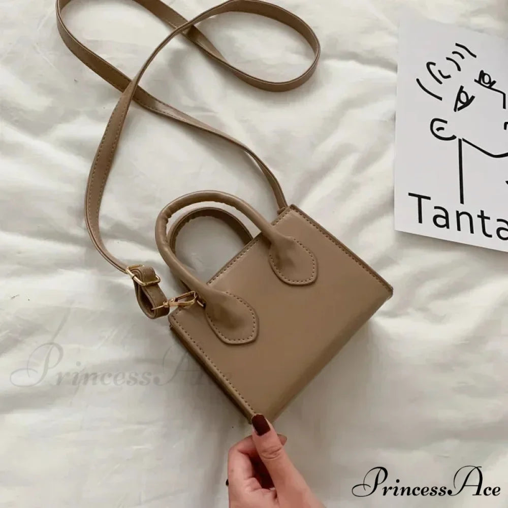 Vintage Small Crossbody Square Purse Women's Shoulder Bag