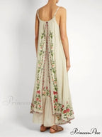 Vintage Spaghetti Strap Sleeveless Elegant Long Maxi Dress