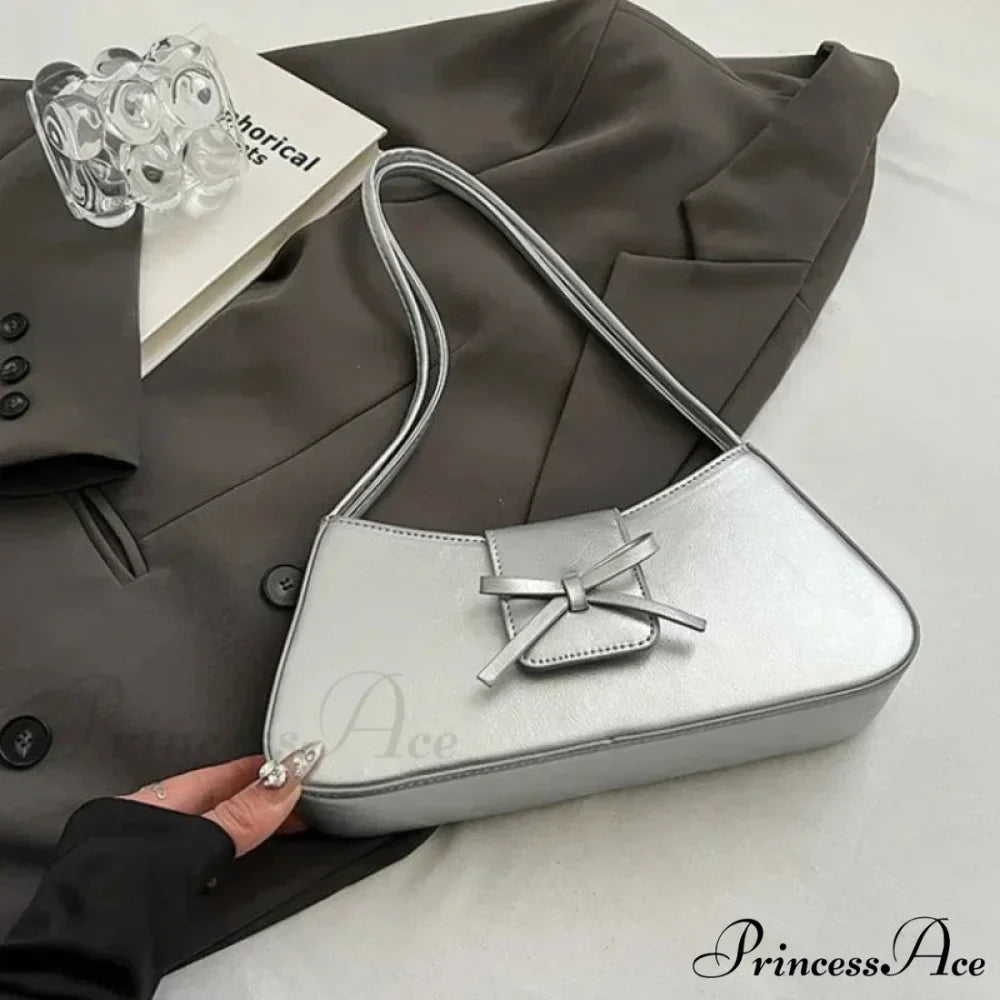 Vintage Spring Faux Leather Underarm Shoulder Bag