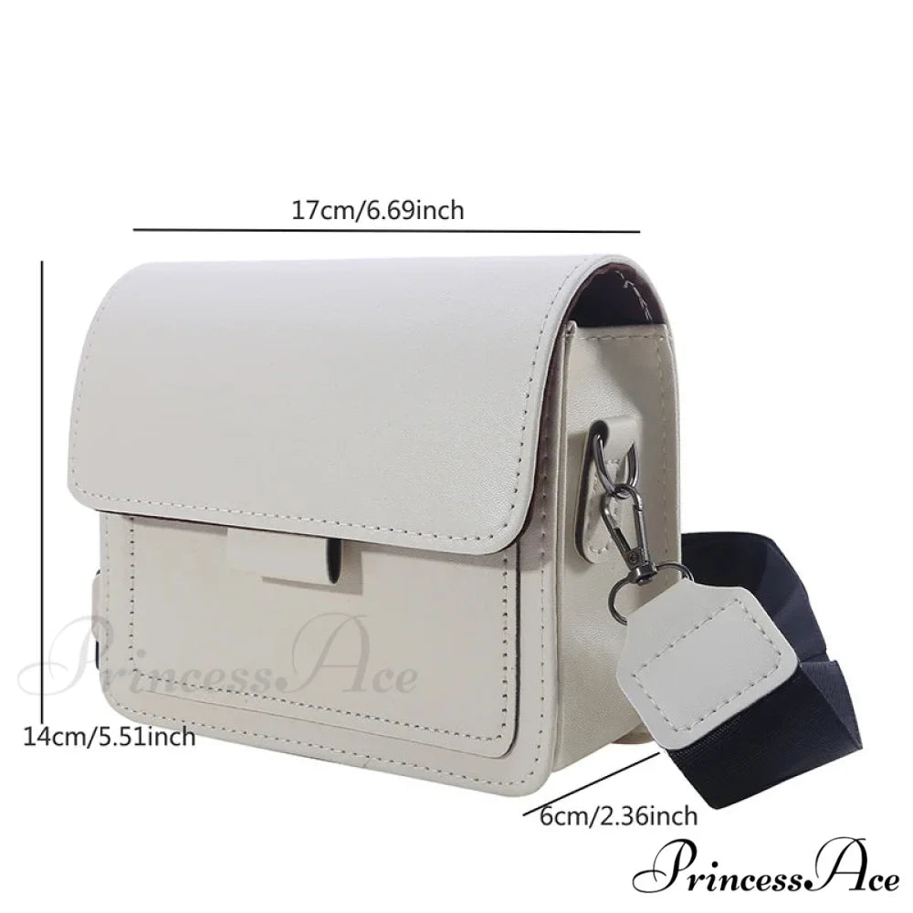 Vintage Square Broad Strap Crossbody