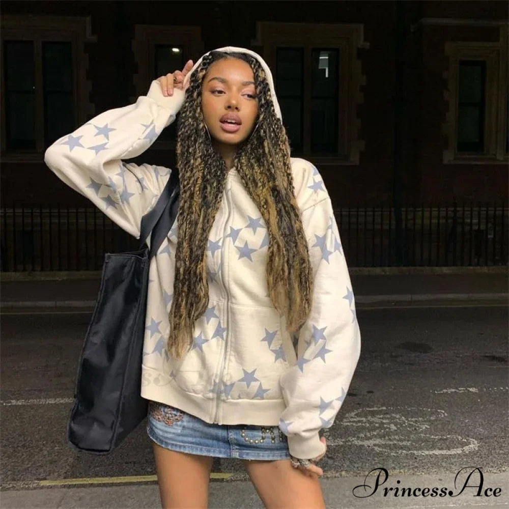 Vintage Star Graphic Hoodies