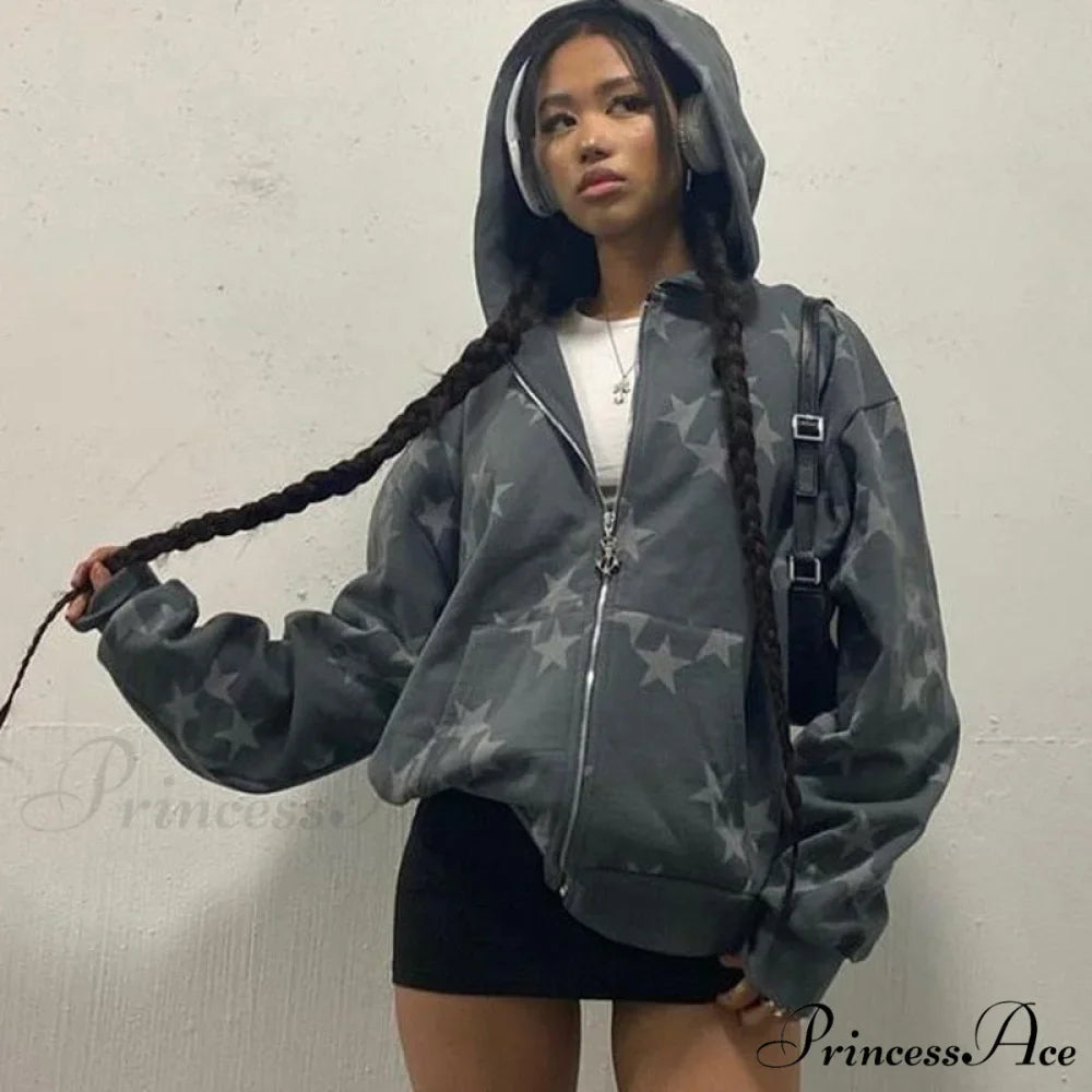 Vintage Star Graphic Hoodies