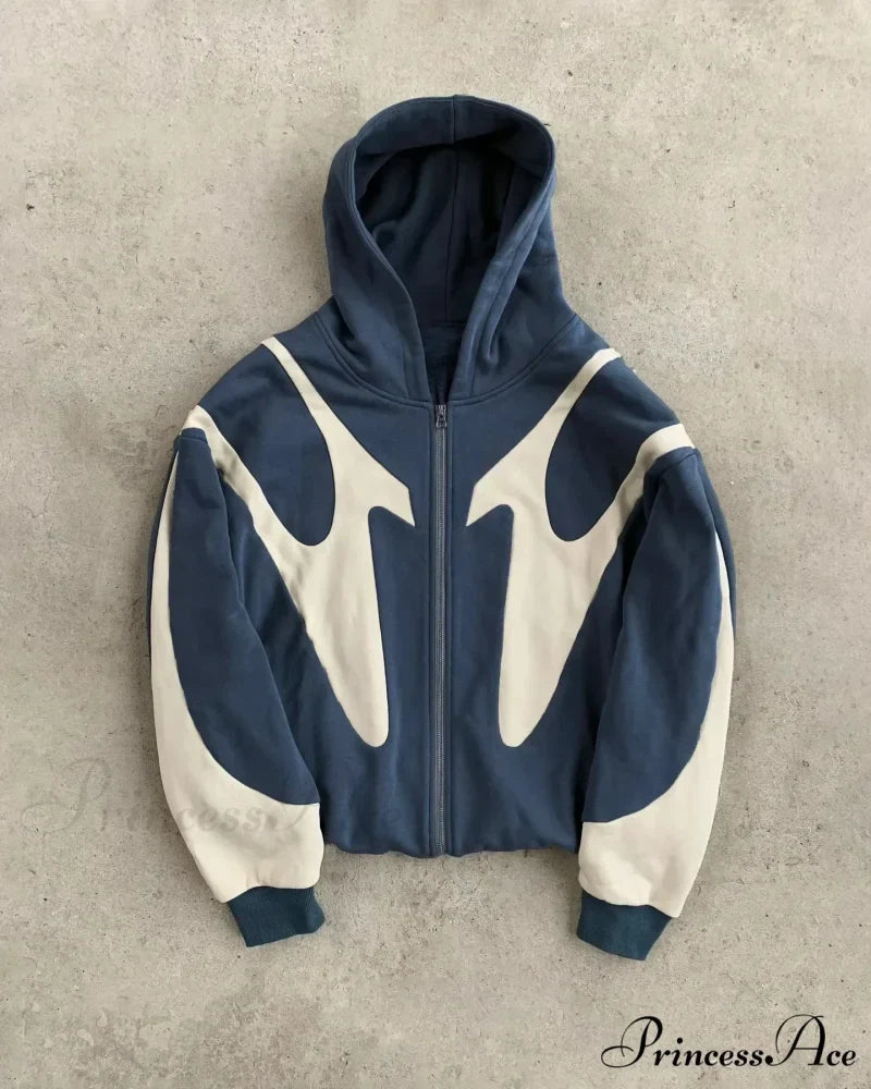 Vintage Stitching Oversized Hoodie