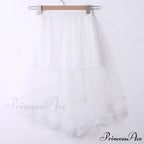 Vintage Stretch High Waist Lace Skirt