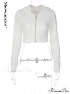 Vintage Stylish Basic Zipper Hooded Hoodie