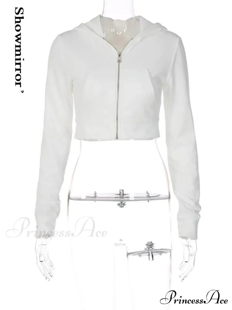 Vintage Stylish Basic Zipper Hooded Hoodie