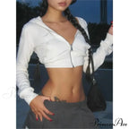 Vintage Stylish Basic Zipper Hooded Hoodie