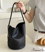 Vintage Supple Leather Pail Shoulder Bag