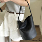 Vintage Supple Leather Pail Shoulder Bag
