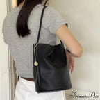 Vintage Supple Leather Pail Shoulder Bag