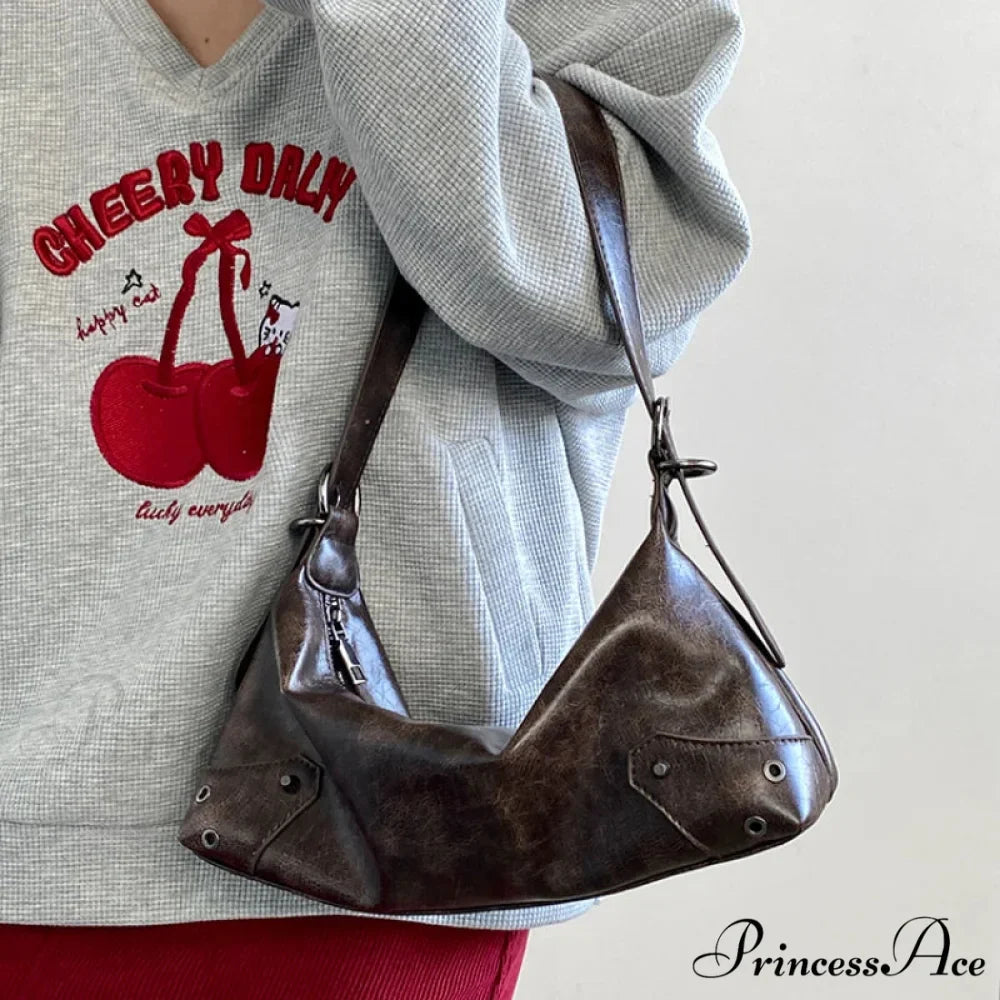 Vintage Synthetic Leather 2000s Shoulder Purse