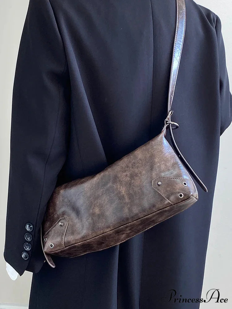 Vintage Synthetic Leather 2000s Shoulder Purse