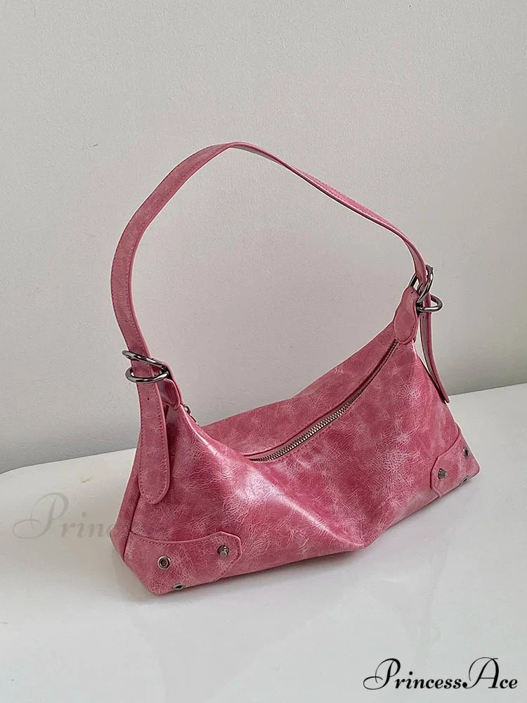 Vintage Synthetic Leather 2000s Shoulder Purse