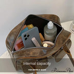 Vintage Twin Pockets Petite Shoulder Bag