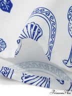 Vintage Women Summer Sleeveless Spaghetti Strap Floral Print Party Loose Casual Square Neck Vestidos