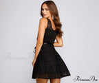 Violetta Formal Glitter Charming And Lace Party Dress