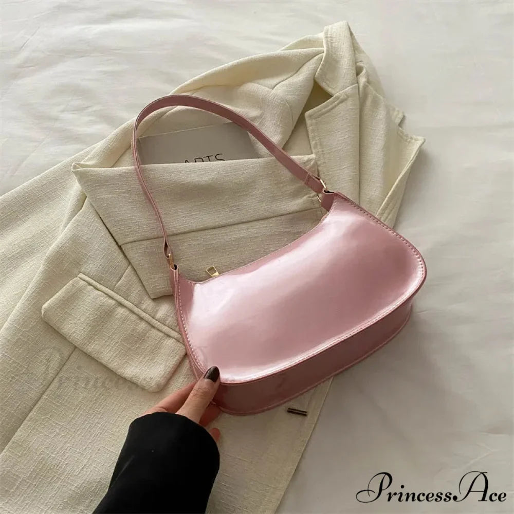 Vivid Color Solid Square Shoulder Bag