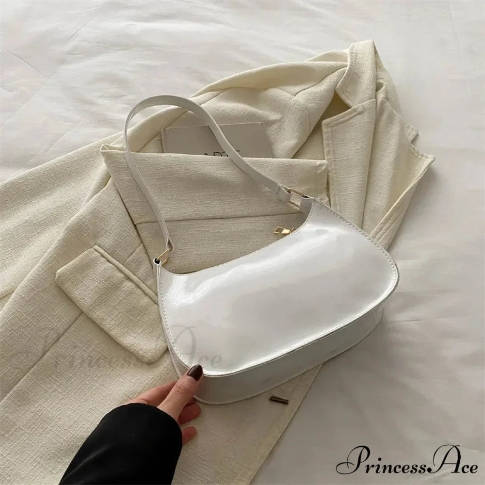 Vivid Color Solid Square Shoulder Bag