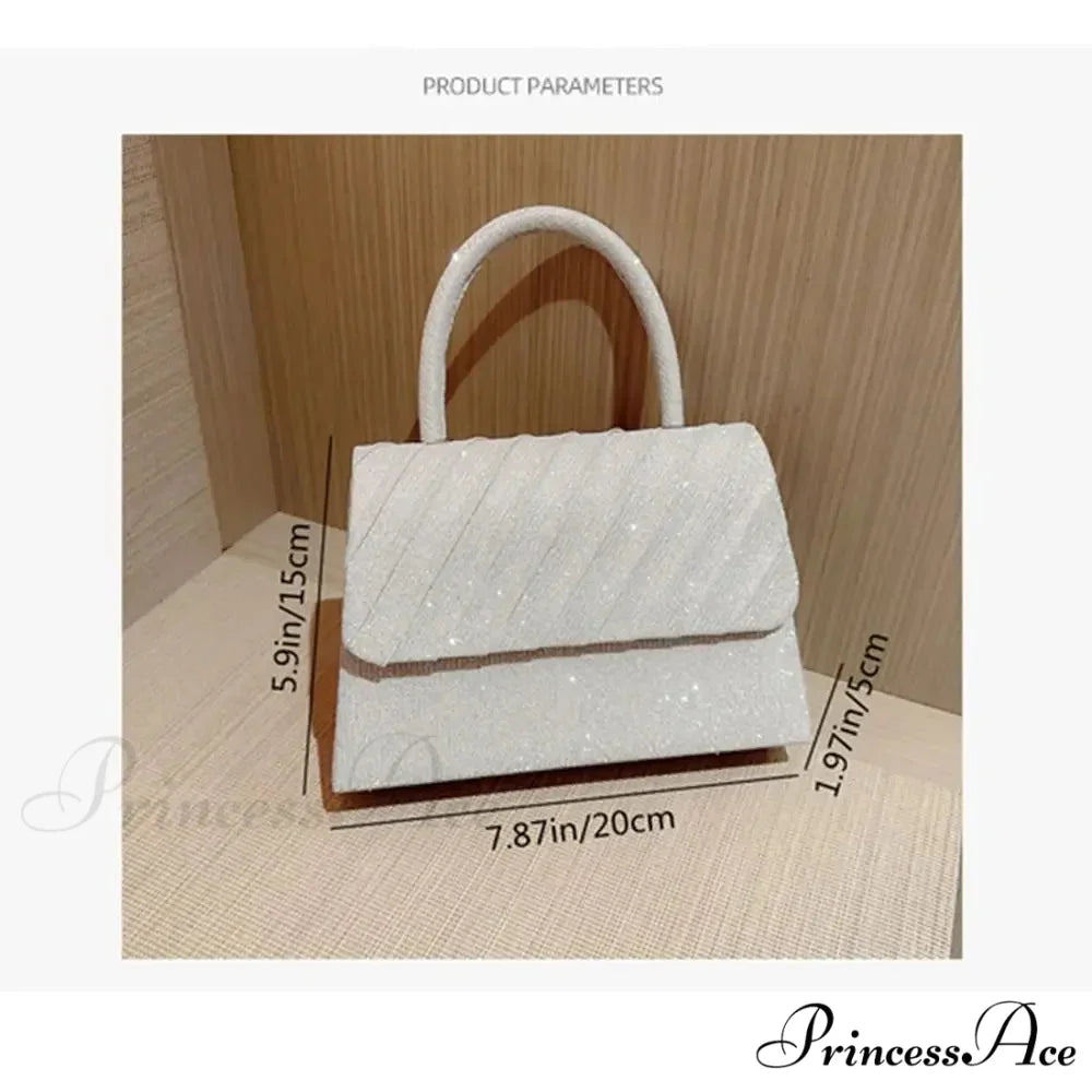 Vivid Silk Evening Pouch Stylish Banquet Shoulder Purse