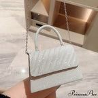 Vivid Silk Evening Pouch Stylish Banquet Shoulder Purse