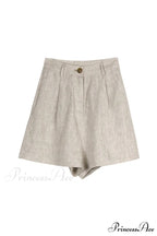 Waist High Linen Shorts