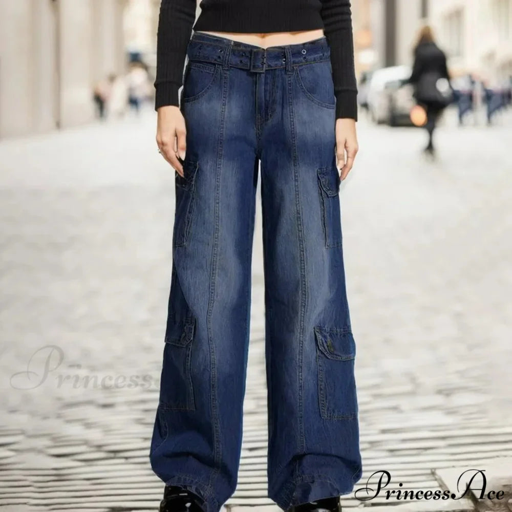 Waist Striped Skinny Vintage Retro Jeans