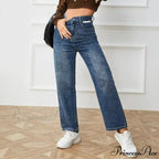 Waist Tightening Hip Straight Leg Y2K Jeans