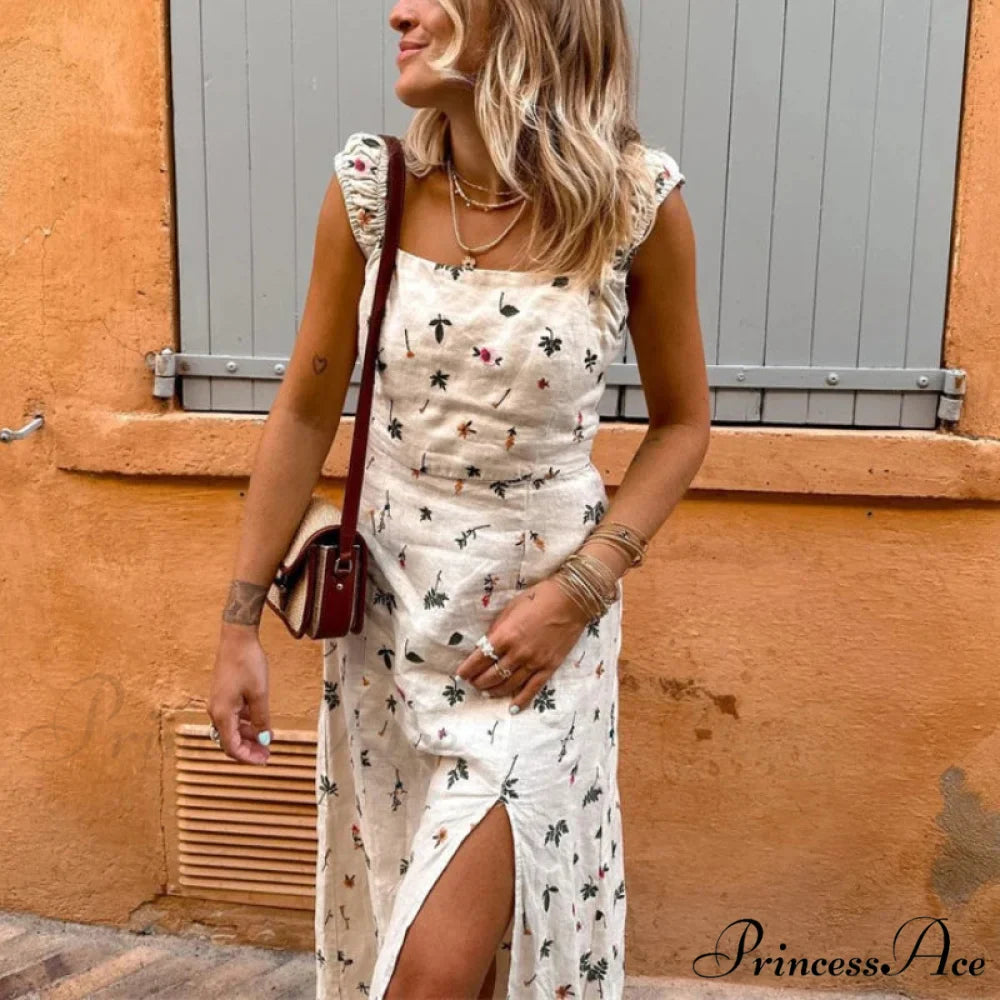 Warm Attractive Backless Sleeveless Extended Dress