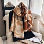 Warm Cashmere Winter Blanket Scarf