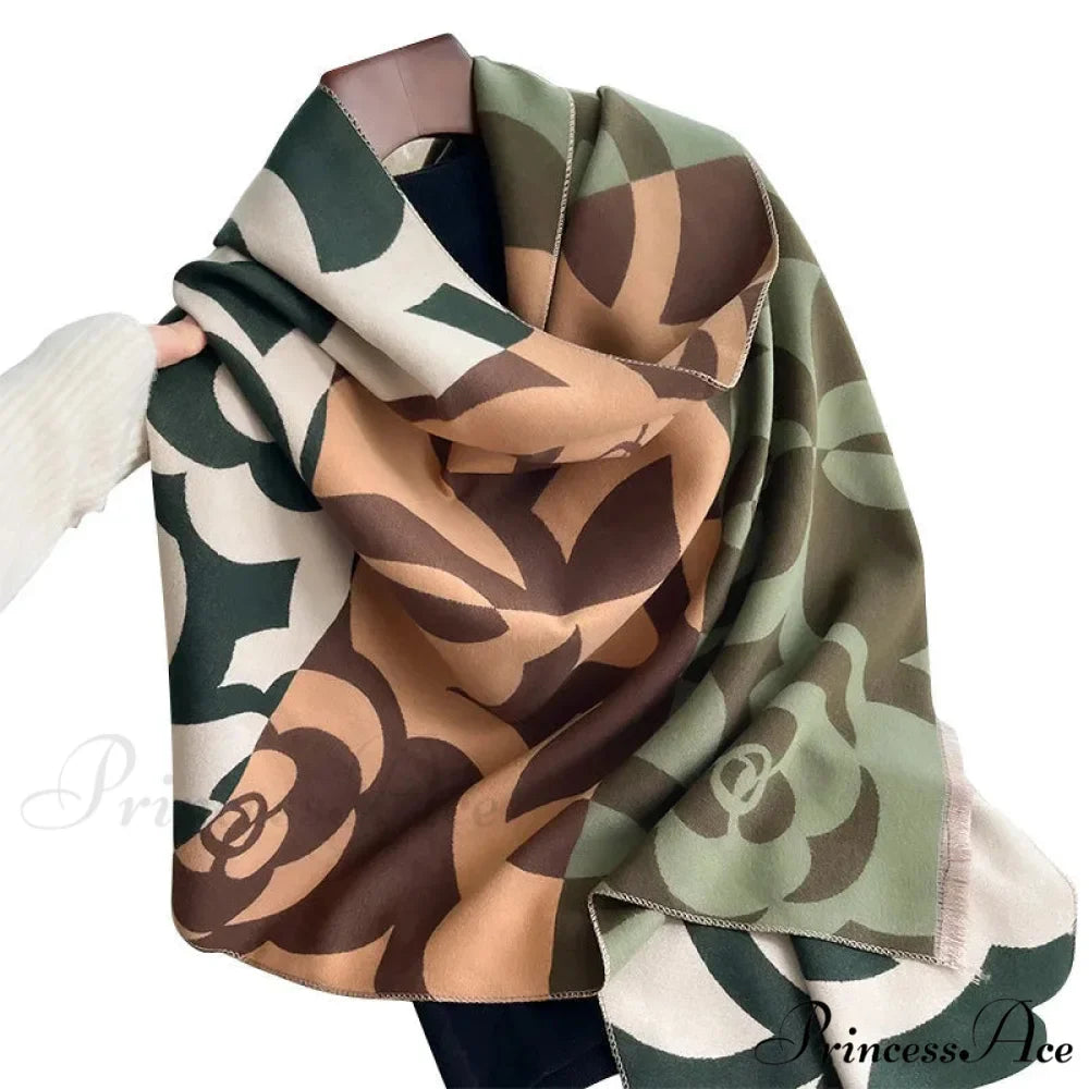 Warm Cashmere Winter Blanket Scarf