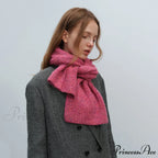 Warm Fashionable Cozy Elegant Multi-color Gradient Thick Comfortable Scarf