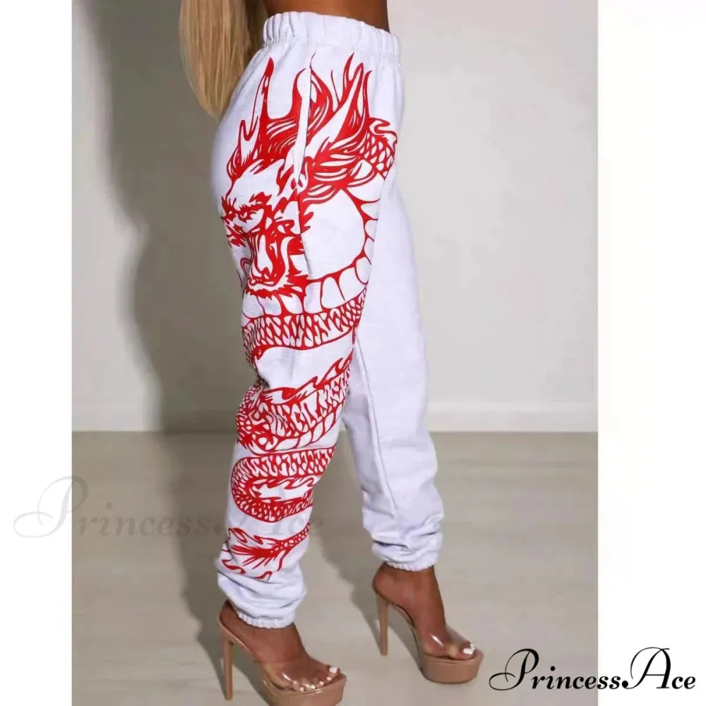 Warm Graphic Tall Waist Jogger Trousers