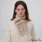 Warm Multi-Color Dot Acrylic Cashmere Small Scarf for Autumn Winter