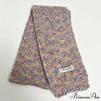 Warm Multi-Color Dot Acrylic Cashmere Small Scarf for Autumn Winter