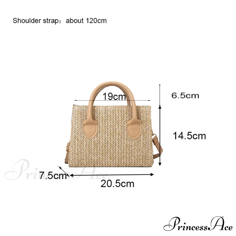 Warm New Blossom Woven Crossbody Purse