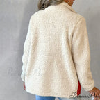 Warm Plush Patchwork Coat