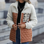 Warm Plush Patchwork Coat