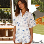 Warm Seaside Vacation Two-piece Informal Shirt