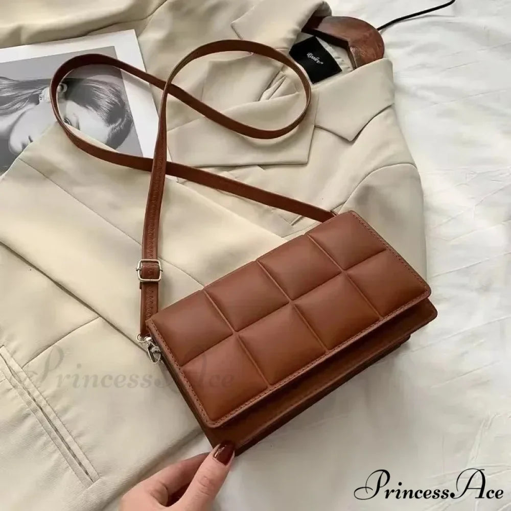 Water-resistant Synthetic Leather Spacious Shoulder Crossbody Bag