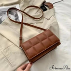 Water-resistant Synthetic Leather Spacious Shoulder Crossbody Bag