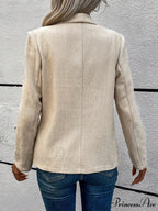 Waterfall Collar Open Front Coat