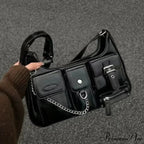 Wealthy Punk Chain Crossbody Shoulder Bag