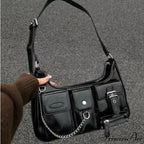 Wealthy Punk Chain Crossbody Shoulder Bag