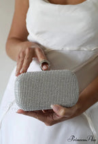 Wedding Sparkling Golden Evening Clutch Wristlet