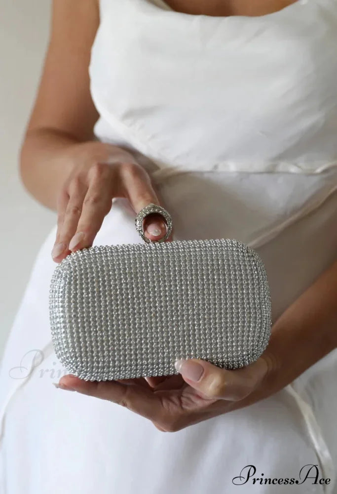 Wedding Sparkling Golden Evening Clutch Wristlet