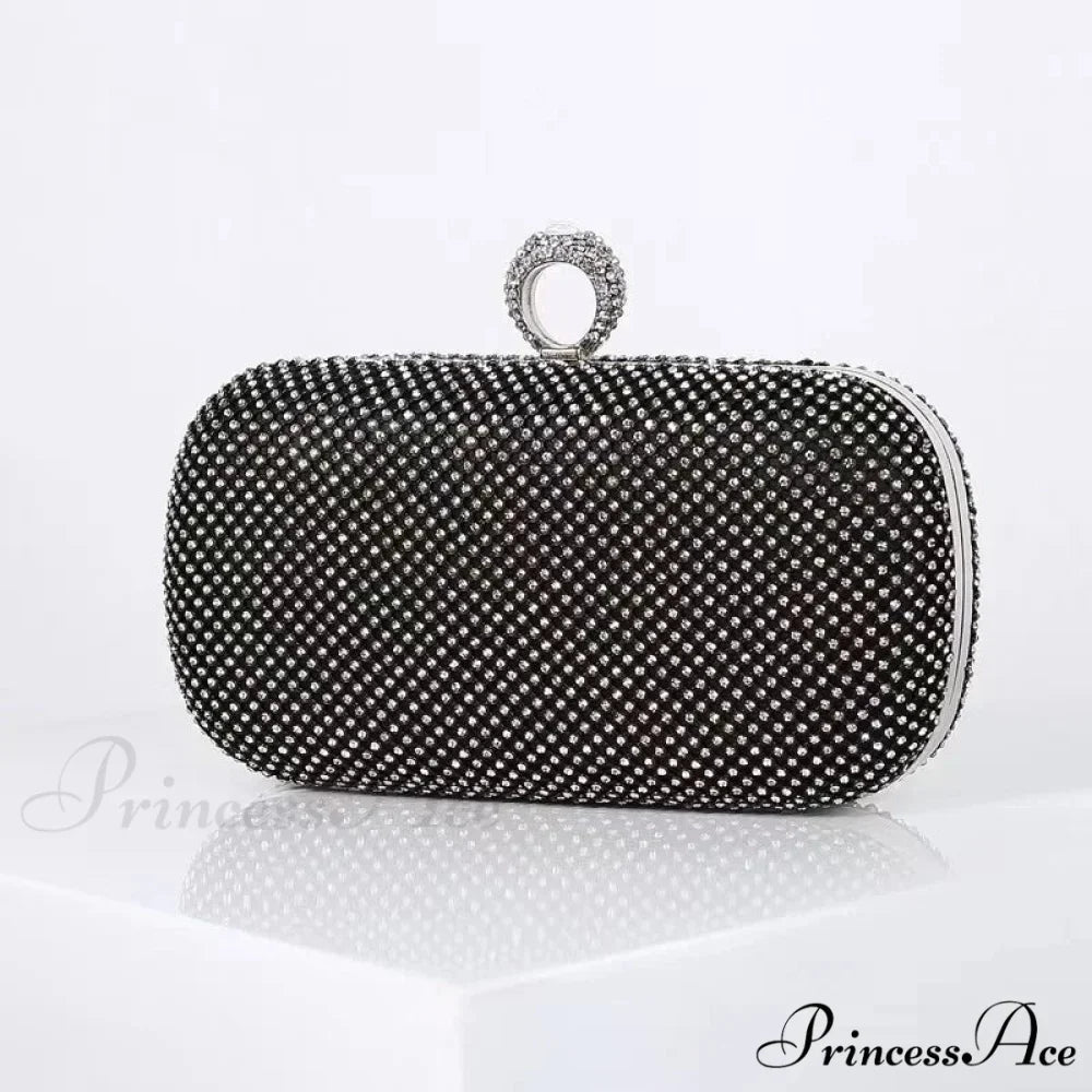 Wedding Sparkling Golden Evening Clutch Wristlet