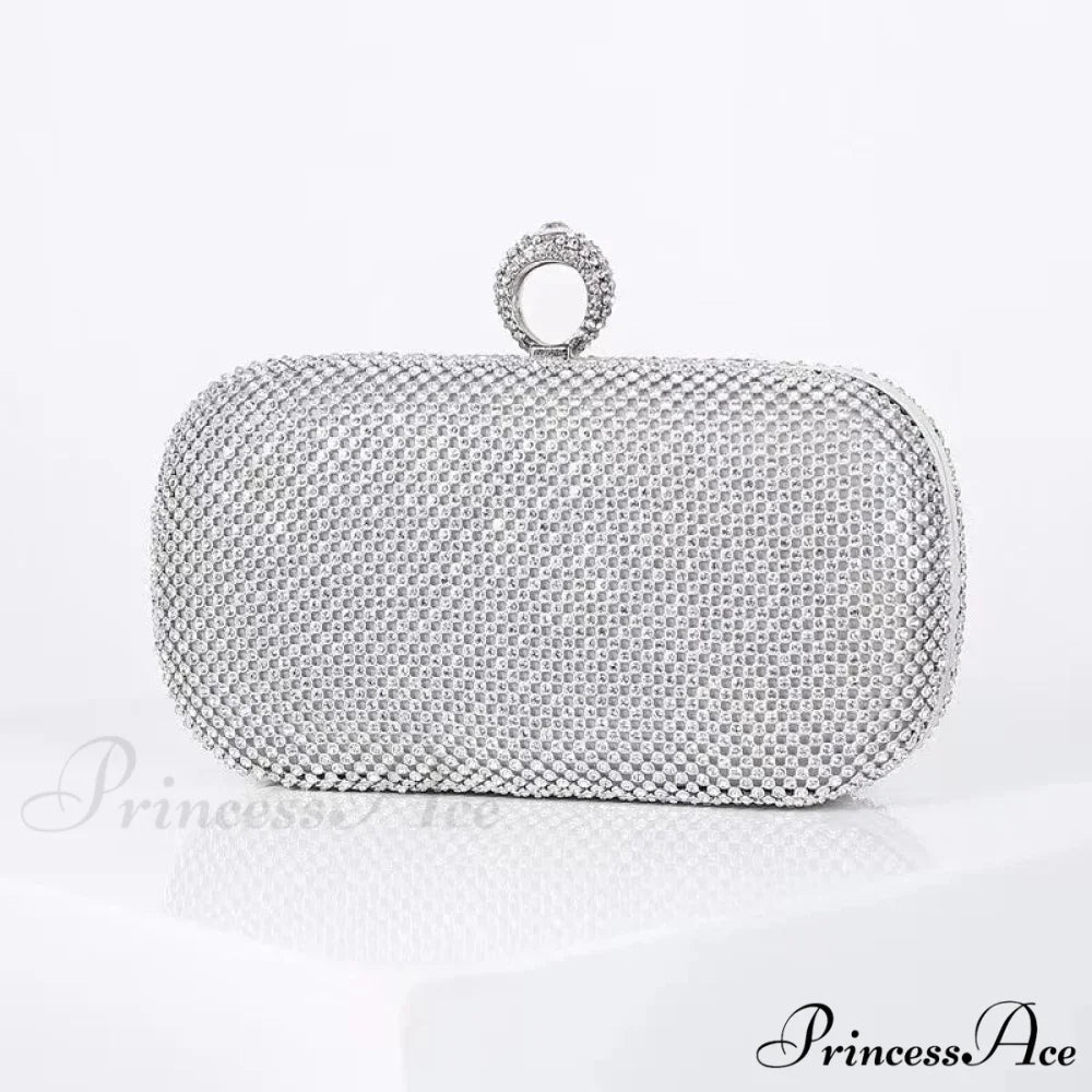 Wedding Sparkling Golden Evening Clutch Wristlet