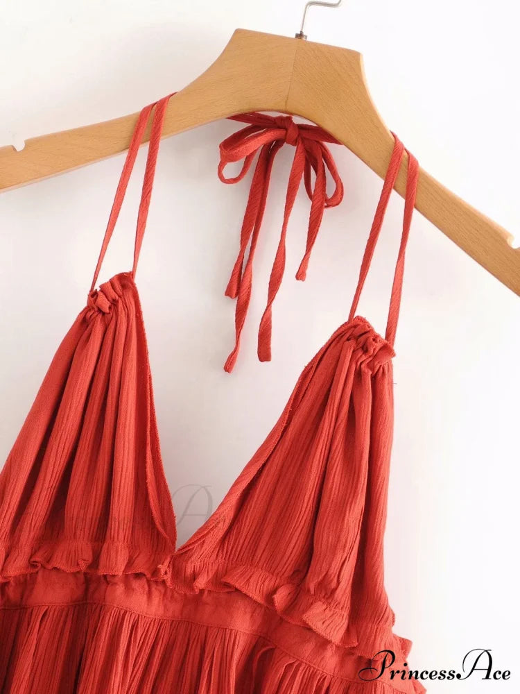 Weekend Getaway Stylish Linen Skater Dress